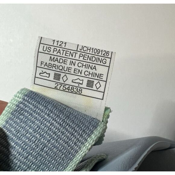 Chaco Summer Sandals Women's Size 11 Flats Slip On Blue Rubber Synthetic Slides - Picture 11 of 11